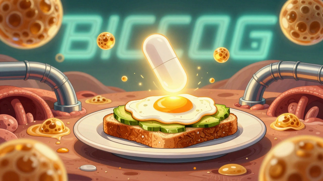 How Fatty Foods Boost Absorption of Lipid-Based Medications