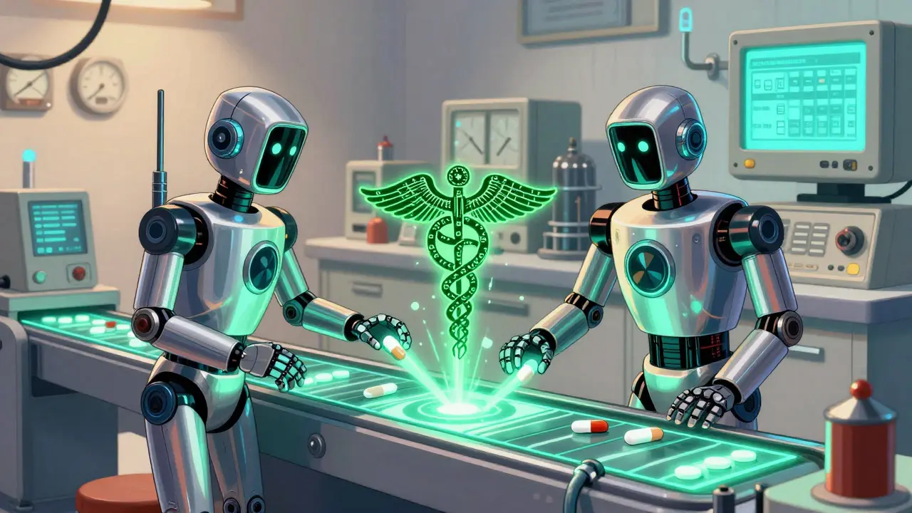 Robots testing bioequivalence of generic and brand pills